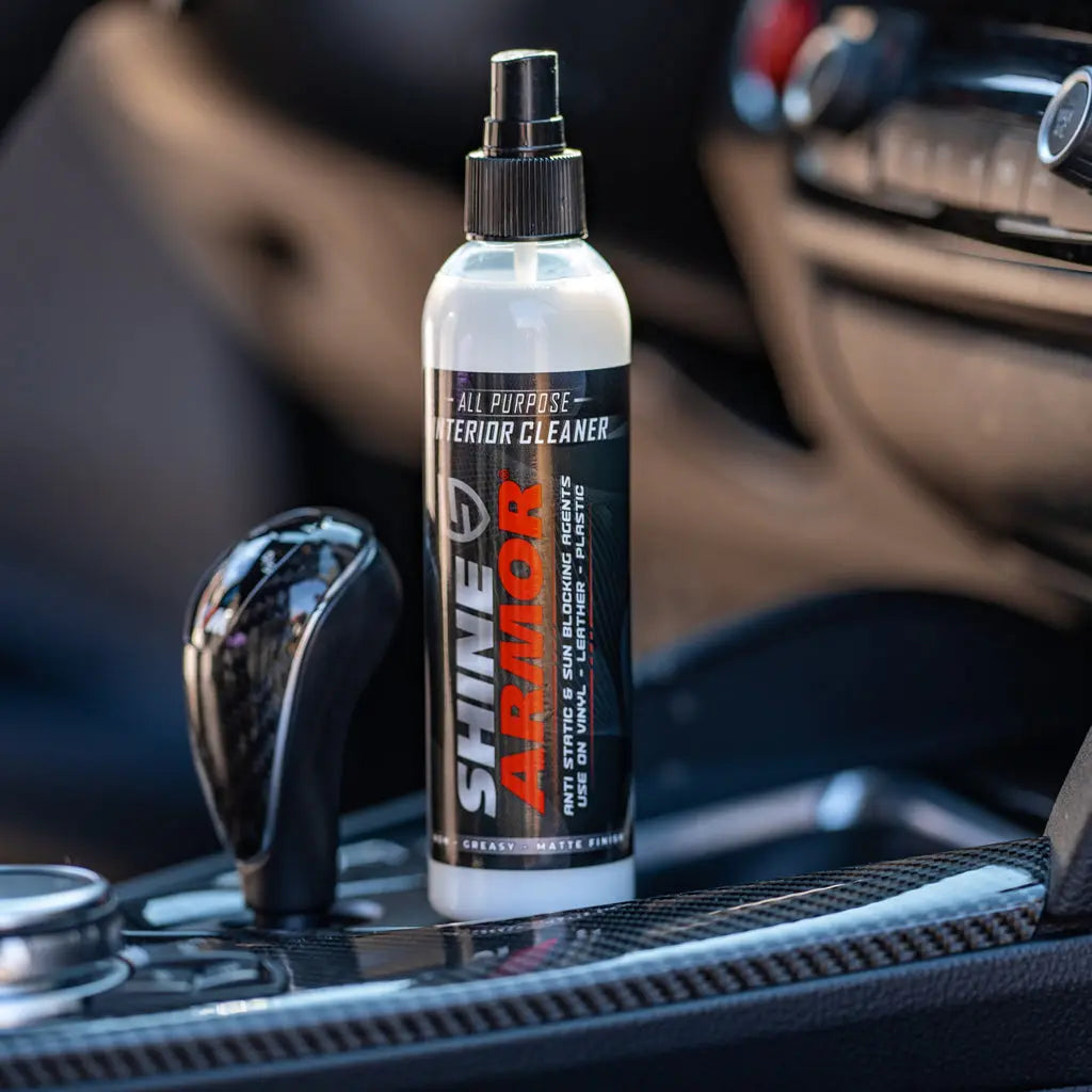 Shine Armor Car Interior Cleaner for Vehicle Detailing & Restoration All Purpose Solvent & Car Dashboard Cleaner for SEATS Upholstery Leather